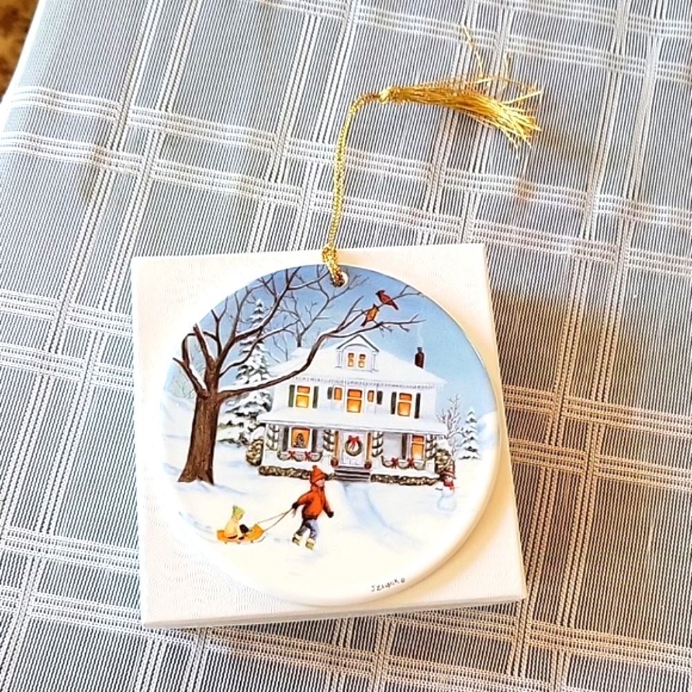 Country Woman Christmas Ornament 2000 Limited Edition